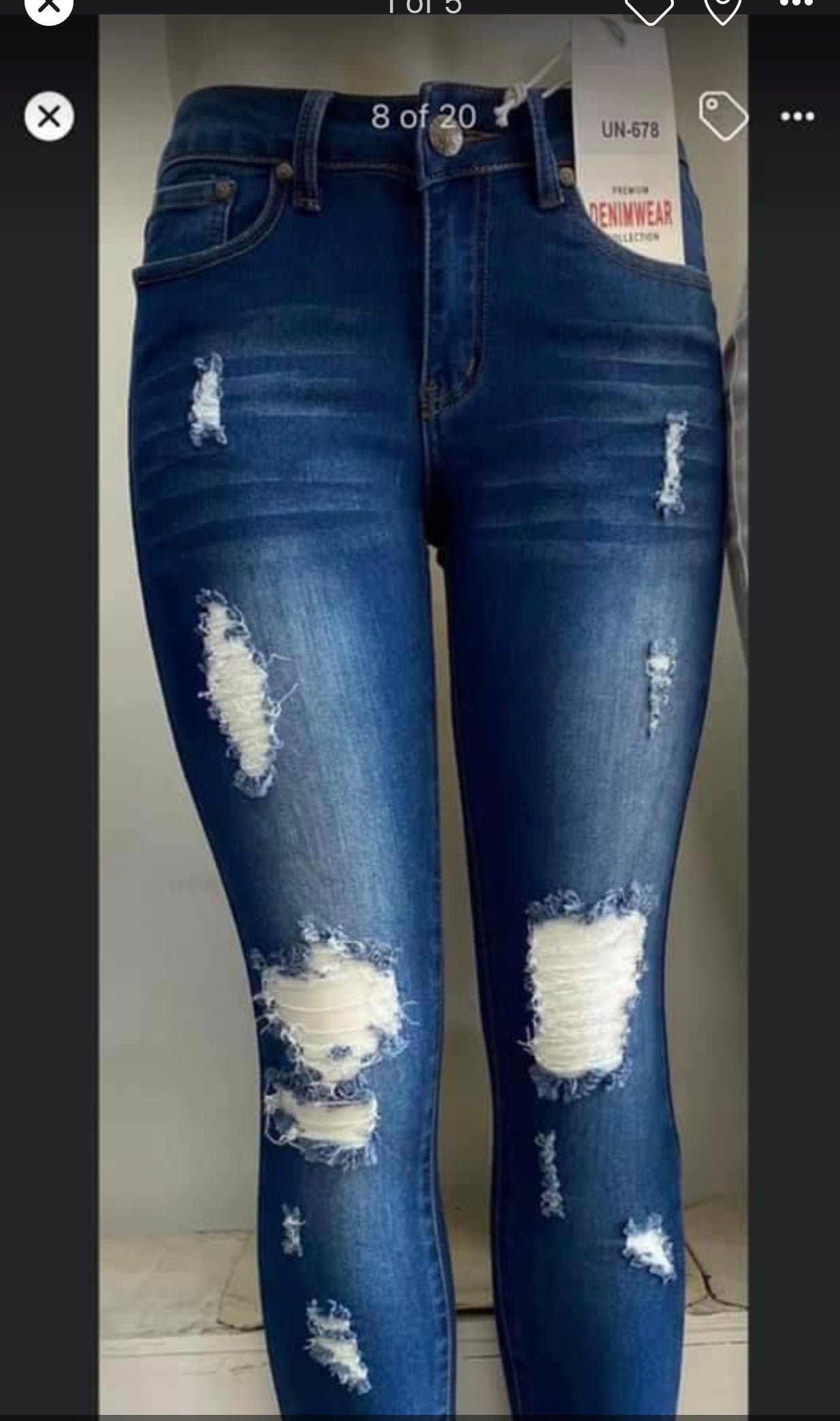 Women Distressed Skinny Jeans