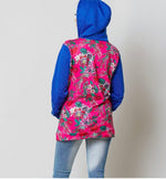 Load image into Gallery viewer, Royal Blue and Fuschia Hoodie
