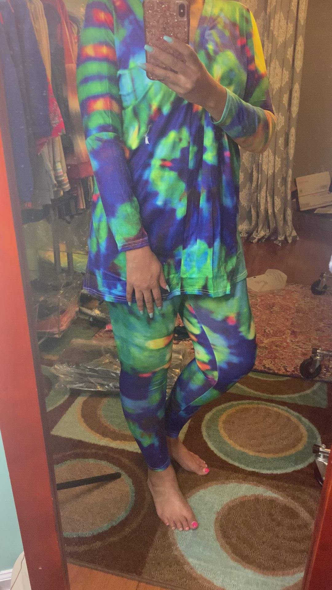 Royal Blue Tie Dye Lounge Wear