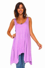 Load image into Gallery viewer, Orchid Sleeveless Flowy Tunic Tank

